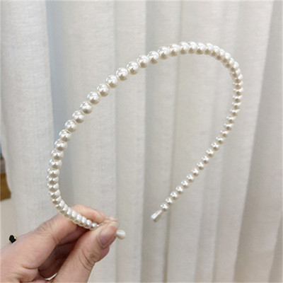 Doamnelor bentită elegantă plină de perle dulce și simplă bentiță par cravată bentiță doamnelor fashion party accesorii pentru păr cadou