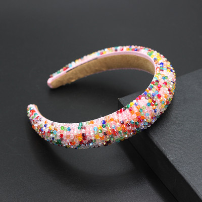 Catwalk, personalitate de lux, culoare, bandă cu strasuri, noua moda baroc, cu margele de cristal, bentită pentru femei 702