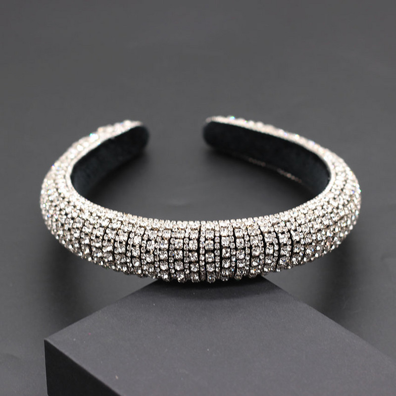 Catwalk, personalitate de lux, culoare, bandă cu strasuri, noua moda baroc, cu margele de cristal, bentită pentru femei 702