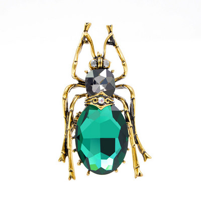 CINDY XIANG Διαθέσιμα 3 χρώματα Crystal Large Beetle καρφίτσες για γυναίκες Μόδα Vintage κόσμημα με καρφίτσα από έντομα Καλό δώρο