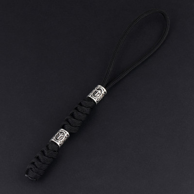 Charms Viking Rune Bead Kiegészítők Kulcstartó kültéri túlélő készlet Ejtőernyős zsinór kulcstartó Lucky Jewelry Autós Kulcs Kés Zsinórok