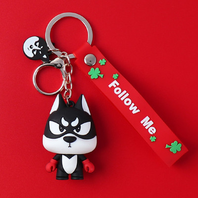 Creativ, drăguț, pluș, buldog francez, brelocuri pentru câini, pentru femei cu inimă bună, geantă la modă, pandantive cu animale, accesorii, bijuterii