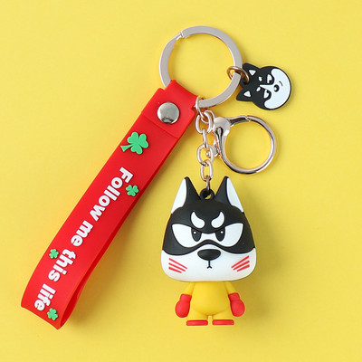 Creativ, drăguț, pluș, buldog francez, brelocuri pentru câini, pentru femei cu inimă bună, geantă la modă, pandantive cu animale, accesorii, bijuterii