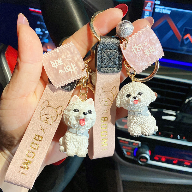 Creativ, drăguț, pluș, buldog francez, brelocuri pentru câini, pentru femei cu inimă bună, geantă la modă, pandantive cu animale, accesorii, bijuterii