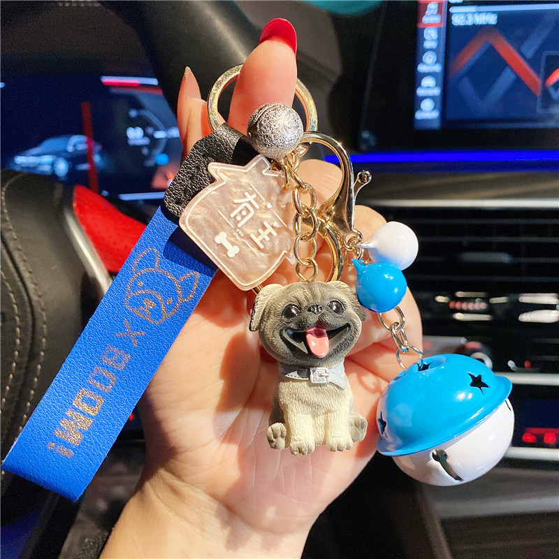 Creativ, drăguț, pluș, buldog francez, brelocuri pentru câini, pentru femei cu inimă bună, geantă la modă, pandantive cu animale, accesorii, bijuterii