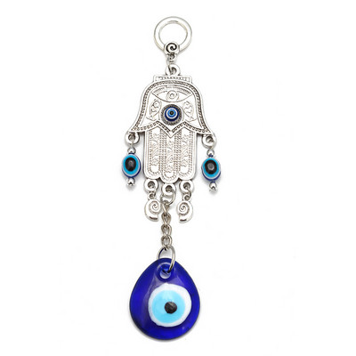 EVIL EYE aliaj Fatima mână bufniță fluture sticlă albastru turcesc Evil Eye pandantiv pentru agățat perete decor pentru casă living mașină