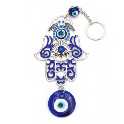 EVIL EYE aliaj Fatima mână bufniță fluture sticlă albastru turcesc Evil Eye pandantiv pentru agățat perete decor pentru casă living mașină