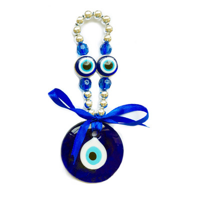 EVIL EYE aliaj Fatima mână bufniță fluture sticlă albastru turcesc Evil Eye pandantiv pentru agățat perete decor pentru casă living mașină