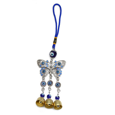 EVIL EYE aliaj Fatima mână bufniță fluture sticlă albastru turcesc Evil Eye pandantiv pentru agățat perete decor pentru casă living mașină