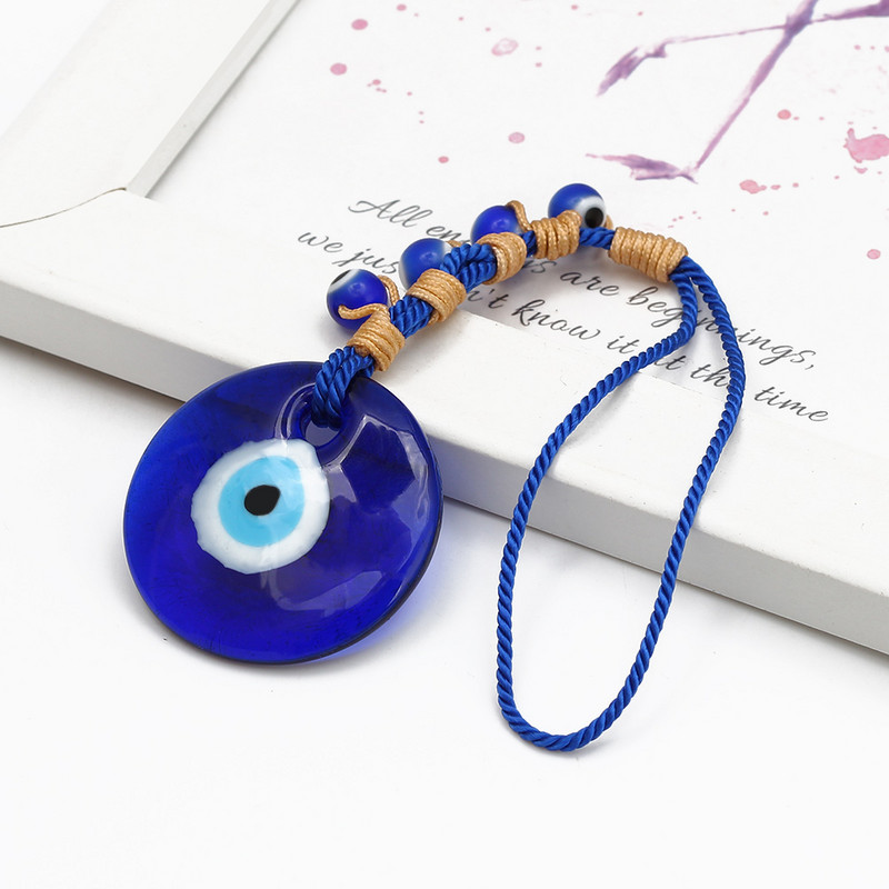 EVIL EYE aliaj Fatima mână bufniță fluture sticlă albastru turcesc Evil Eye pandantiv pentru agățat perete decor pentru casă living mașină