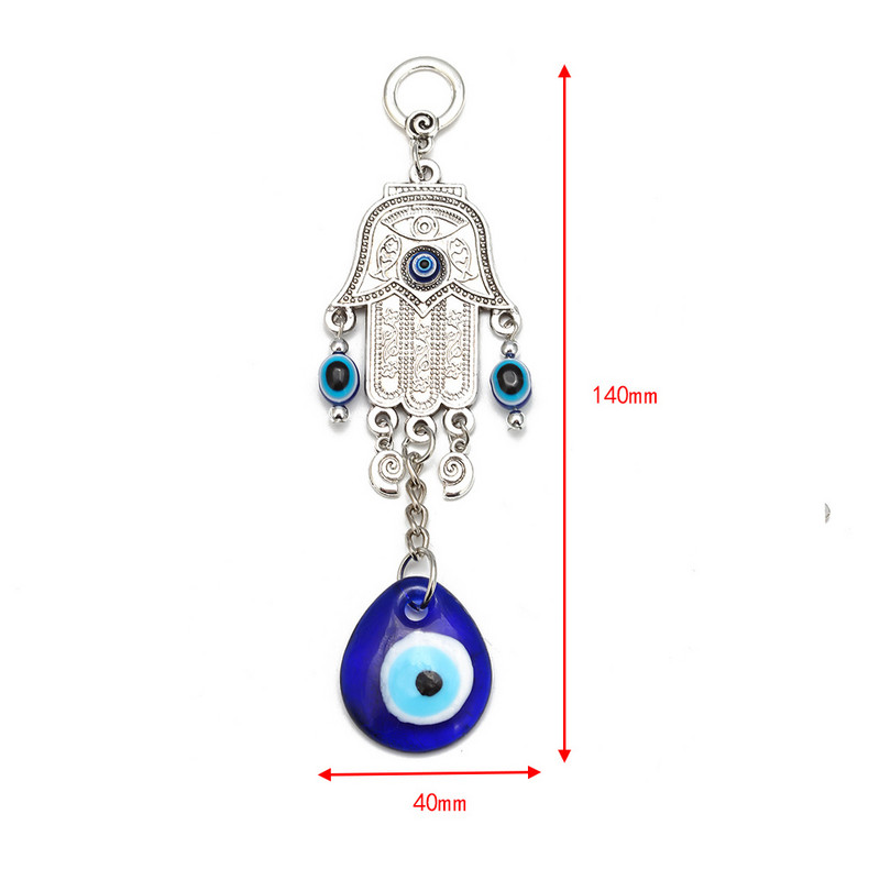 EVIL EYE aliaj Fatima mână bufniță fluture sticlă albastru turcesc Evil Eye pandantiv pentru agățat perete decor pentru casă living mașină
