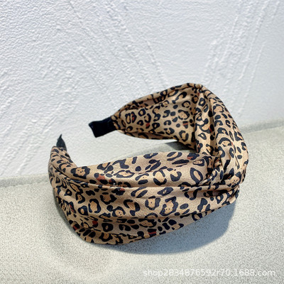 Banda de păr pentru femei la modă nouă Bandă laterală lată Turban cu noduri încrucișate Articole pentru cap clasice cu dungi Accesorii pentru păr pentru fete Livrare picătură