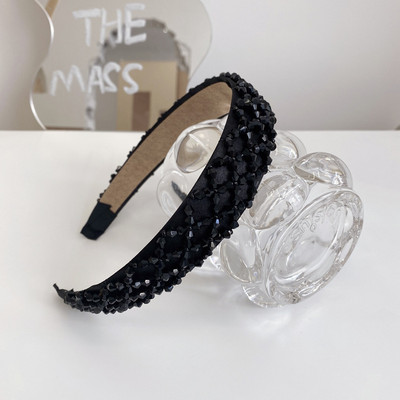 Banda de păr pentru femei la modă nouă Bandă laterală lată Turban cu noduri încrucișate Articole pentru cap clasice cu dungi Accesorii pentru păr pentru fete Livrare picătură