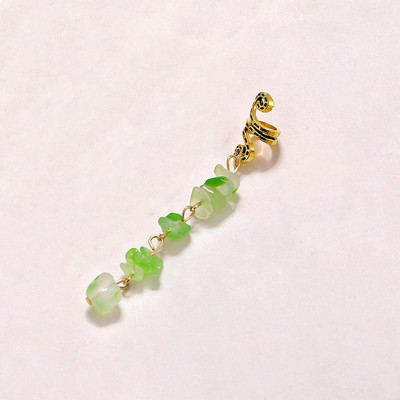 Bijuterii de păr cu pandantiv din piatră naturală colorată, pentru împletituri, accesorii pentru dreadlock de cristal, brelocuri pentru păr, accesorii pentru cap pentru femei, dreadlock