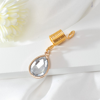 Bijuterii de păr cu pandantiv din piatră naturală colorată, pentru împletituri, accesorii pentru dreadlock de cristal, brelocuri pentru păr, accesorii pentru cap pentru femei, dreadlock