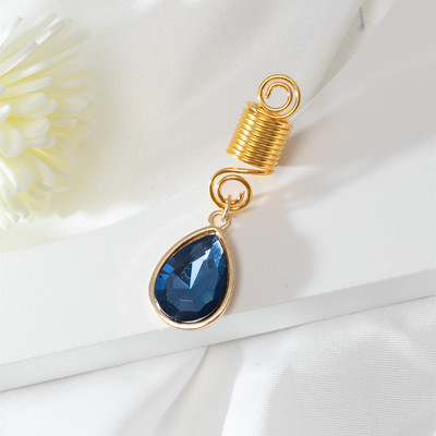 Bijuterii de păr cu pandantiv din piatră naturală colorată, pentru împletituri, accesorii pentru dreadlock de cristal, brelocuri pentru păr, accesorii pentru cap pentru femei, dreadlock