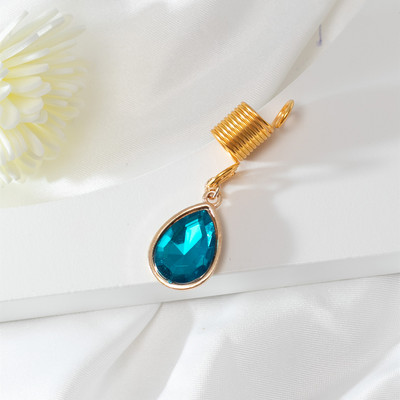 Bijuterii de păr cu pandantiv din piatră naturală colorată, pentru împletituri, accesorii pentru dreadlock de cristal, brelocuri pentru păr, accesorii pentru cap pentru femei, dreadlock