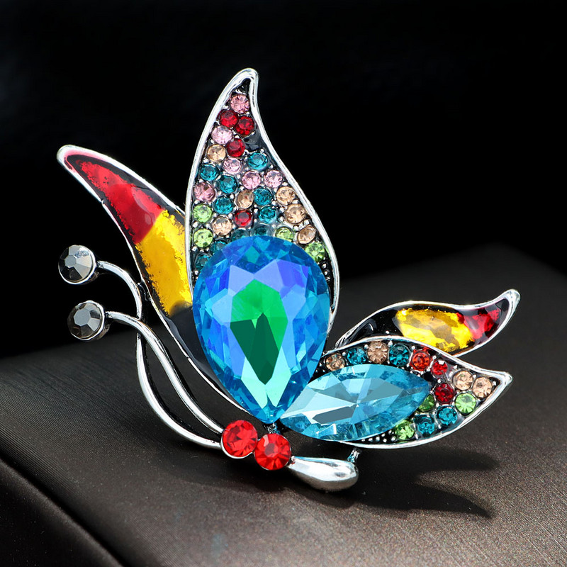 CINDY XIANG broșe fluture cu strasuri pentru femei, insecte de modă, 4 culori disponibile, bijuterii pentru petrecerea de nuntă, de înaltă calitate