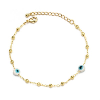 Lucky Eye Drip Oil Colorful Evil Eye Charm Гривна Регулируема Moon Star Heart Fatima Hand Гривна за жени Момичета Мъже BE824