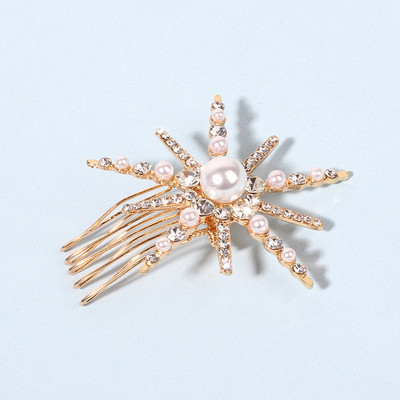 Нови геометрични звезди Комплект щипки за коса с луна и кристали Снежинка Звезда булка Фиби за коса Дамска странична щипка Шноли за коса Аксесоари за коса