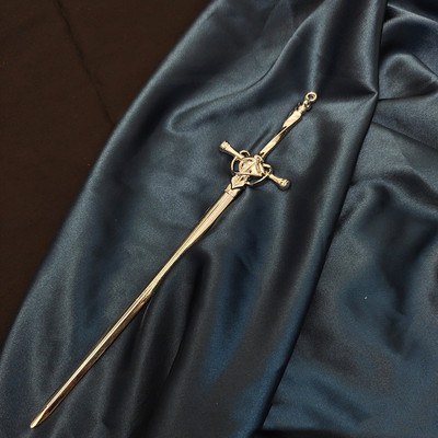 Nou Punk Ruby Pandantiv Sabie Acul de păr Bastoane de păr simple chinezești pentru femei retro Coafura Accesorii pentru vase de păr La modă 2022