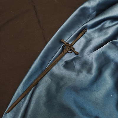 Nou Punk Ruby Pandantiv Sabie Acul de păr Bastoane de păr simple chinezești pentru femei retro Coafura Accesorii pentru vase de păr La modă 2022