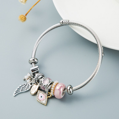 Novo u Evil Eye Butterfly Ljubavna narukvica za žene Metalne vodootporne luksuzne narukvice Femme Božićni poklon Dodaci za nakit