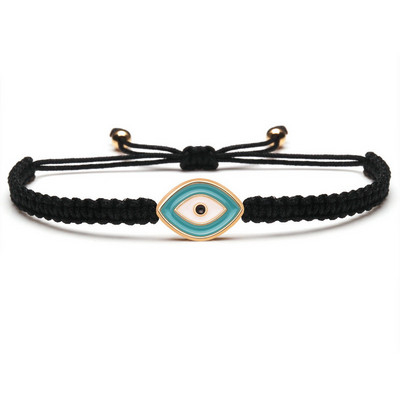 Egyszerű dizájn török Evil Eye Charm karkötő nőknek Boho Lucky Gold színű réz lánc állítható karkötő nyári ékszer
