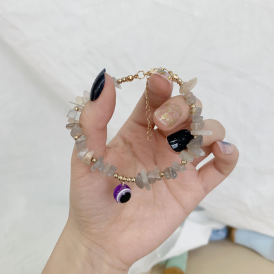 Egyszerű dizájn török Evil Eye Charm karkötő nőknek Boho Lucky Gold színű réz lánc állítható karkötő nyári ékszer