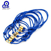 Lucky Eye Star Cross Evil Eye Charm Brățară reglabilă albastru roșu frânghie împletită brățară cu lanț pentru femei bărbați bijuterii de modă BE27