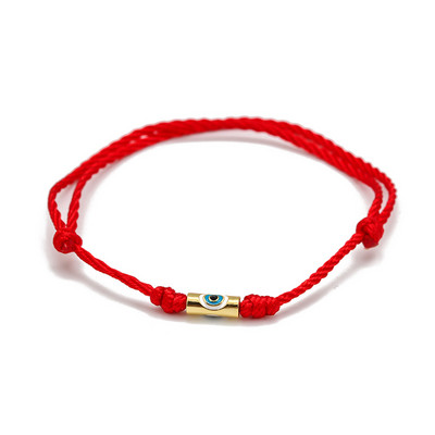 Lucky Eye Star Cross Evil Eye Charm Brățară reglabilă albastru roșu frânghie împletită brățară cu lanț pentru femei bărbați bijuterii de modă BE27