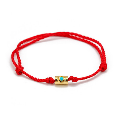 Lucky Eye Star Cross Evil Eye Charm Brățară reglabilă albastru roșu frânghie împletită brățară cu lanț pentru femei bărbați bijuterii de modă BE27