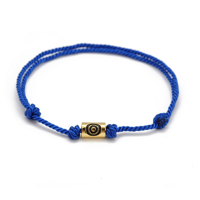 Lucky Eye Star Cross Evil Eye Charm Brățară reglabilă albastru roșu frânghie împletită brățară cu lanț pentru femei bărbați bijuterii de modă BE27