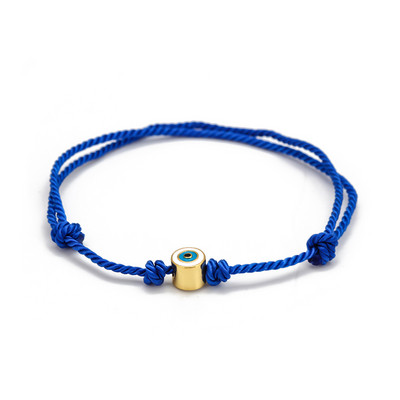 Lucky Eye Star Cross Evil Eye Charm Brățară reglabilă albastru roșu frânghie împletită brățară cu lanț pentru femei bărbați bijuterii de modă BE27