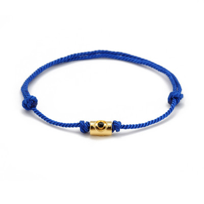 Lucky Eye Star Cross Evil Eye Charm Brățară reglabilă albastru roșu frânghie împletită brățară cu lanț pentru femei bărbați bijuterii de modă BE27