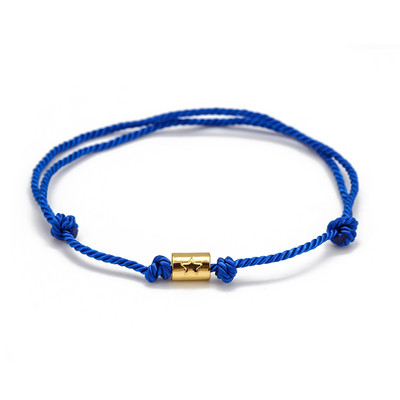 Lucky Eye Star Cross Evil Eye Charm Brățară reglabilă albastru roșu frânghie împletită brățară cu lanț pentru femei bărbați bijuterii de modă BE27