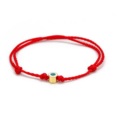 Lucky Eye Star Cross Evil Eye Charm Brățară reglabilă albastru roșu frânghie împletită brățară cu lanț pentru femei bărbați bijuterii de modă BE27