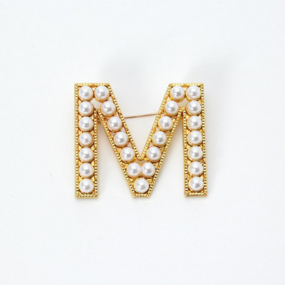 Broșe creative cu litere engleză din perle de imitație pentru femei, ace emailate, insigne, bijuterii, cadouri pentru Anul Nou Prieteni значки