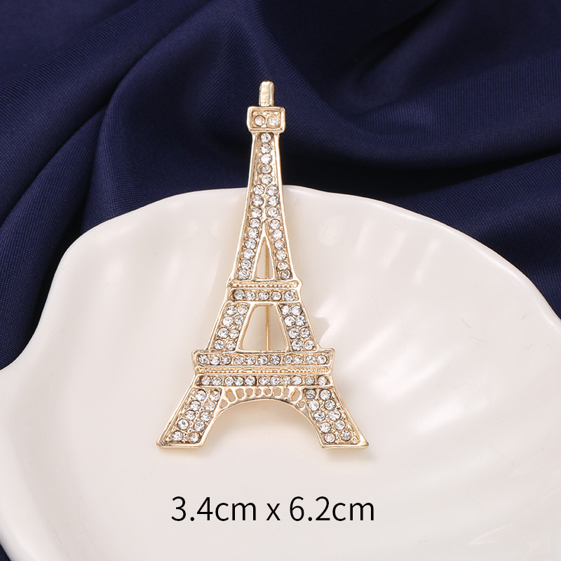 WEIMANJINGDIAN márkagyár közvetlen kivezetés kristály strasszok Eiffel-torony bross tű Divat ruha ruházat díszítő ékszer