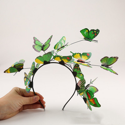 Crăciun accesorii pentru cap de nuntă lucrate manual pentru mireasa coreeană super zână doamnelor ghirlande bentita nunta fluture bentita accesorii pentru păr