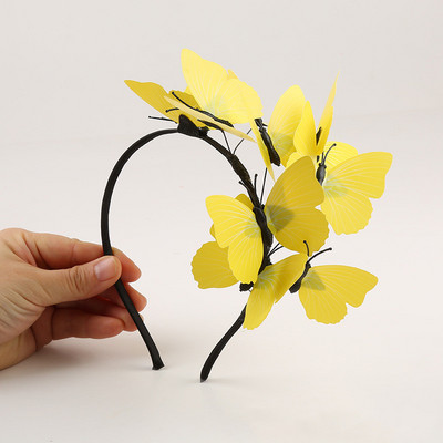 Crăciun accesorii pentru cap de nuntă lucrate manual pentru mireasa coreeană super zână doamnelor ghirlande bentita nunta fluture bentita accesorii pentru păr