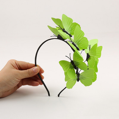 Crăciun accesorii pentru cap de nuntă lucrate manual pentru mireasa coreeană super zână doamnelor ghirlande bentita nunta fluture bentita accesorii pentru păr