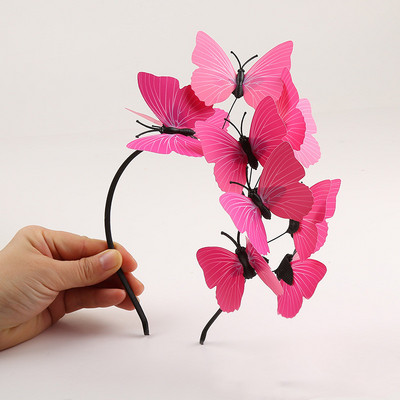 Crăciun accesorii pentru cap de nuntă lucrate manual pentru mireasa coreeană super zână doamnelor ghirlande bentita nunta fluture bentita accesorii pentru păr