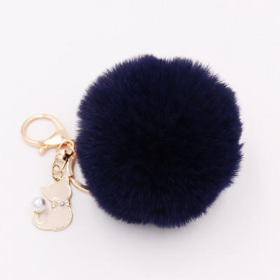 Armas karusnahast pomponist võtmehoidja kunstlik jänese karusnahast pompom võtmehoidja kassipoja ripats võtmehoidja kohev käekott Naiste võtmehoidja võtmehoidja