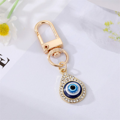 Evil Eye Hamsa mână inimă breloc breloc pentru prieten cuplu iubitori cadou floare ochi albastru geantă mașină Airpods cutie accesorii chei