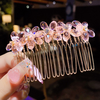 New Argintiu Culoare Perla Stras Piepteni De Par Accesorii De Par Pentru Femei Fata Accesorii Ornamente De Păr Bijuterii Copilă