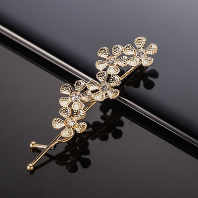 Klasszikus vintage fém geometriai strasszos hajtű Crystal Moon Sun Star hajcsat Női hajtűk Kiegészítők Ékszerek