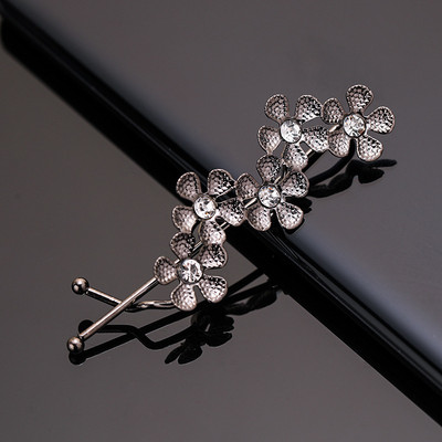 Klasszikus vintage fém geometriai strasszos hajtű Crystal Moon Sun Star hajcsat Női hajtűk Kiegészítők Ékszerek