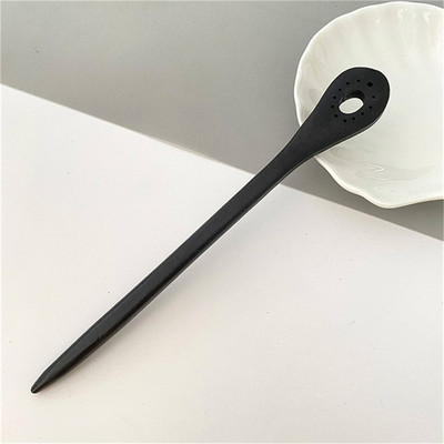 Noi agrafe de păr din lemn natural negru Femei Fete Bețișoare de păr în formă de bețișoară Agrafe de păr Bijuterii de păr retro Accesorii de modă