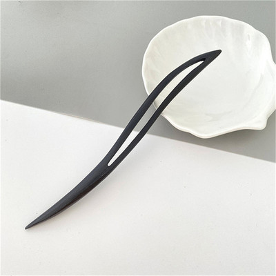 Noi agrafe de păr din lemn natural negru Femei Fete Bețișoare de păr în formă de bețișoară Agrafe de păr Bijuterii de păr retro Accesorii de modă